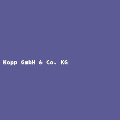 Hersteller: Kopp GmbH &amp; Co. KG