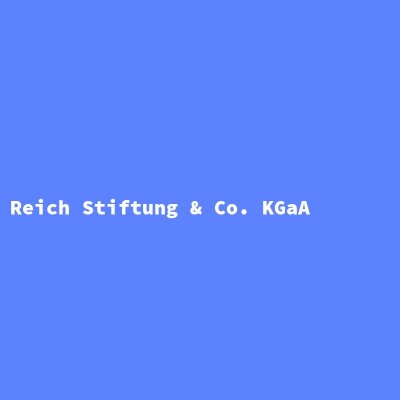 Hersteller: Reich Stiftung &amp; Co. KGaA