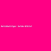 Reichhaltiger Seide-Bikini
