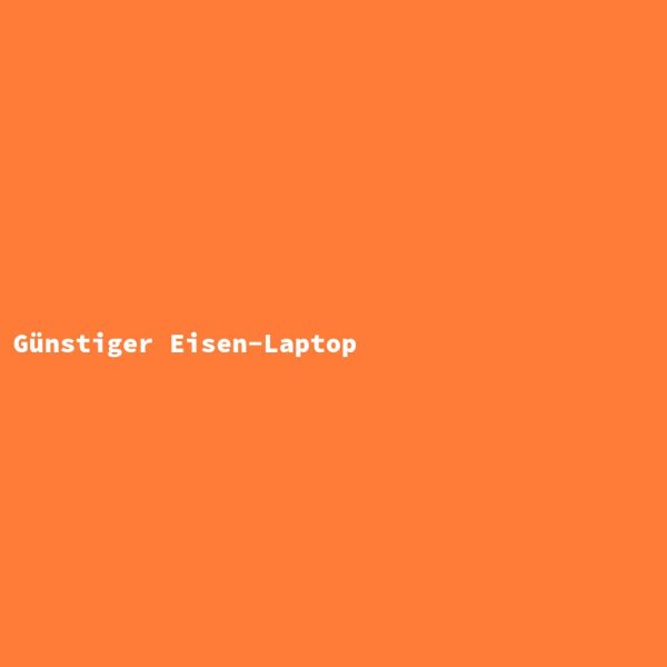 G&uuml;nstiger Eisen-Laptop