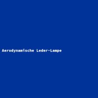 Aerodynamische Leder-Lampe