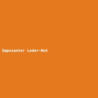 Imposanter Leder-Hut