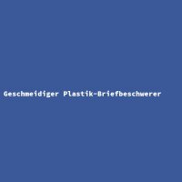 Geschmeidiger Plastik-Briefbeschwerer