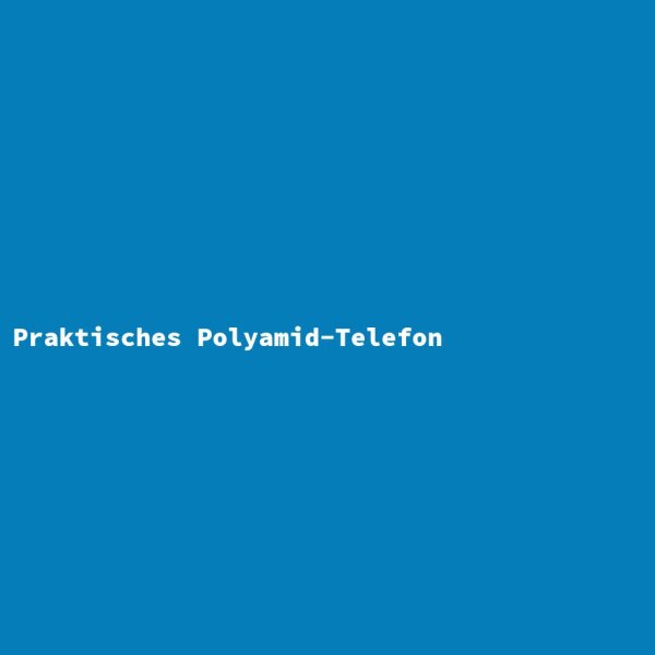 Praktisches Polyamid-Telefon