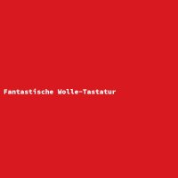 Fantastische Wolle-Tastatur