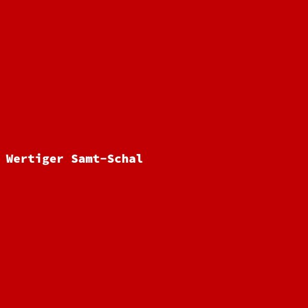 Wertiger Samt-Schal